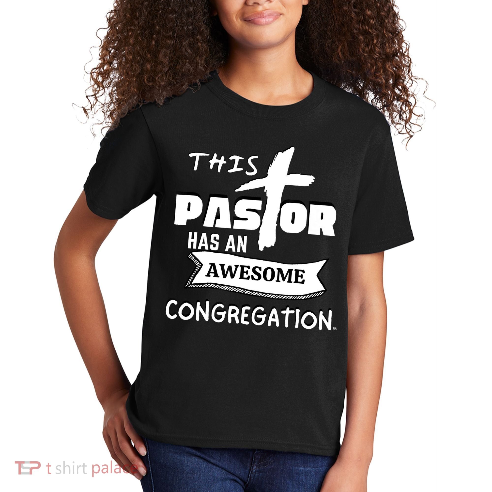 THIS PASTOR HAS AN AWESOME CONGREGATION Pastor Gift Kids T-Shirt