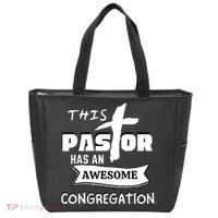 THIS PASTOR HAS AN AWESOME CONGREGATION Pastor Gift Tote Bag thumb 0