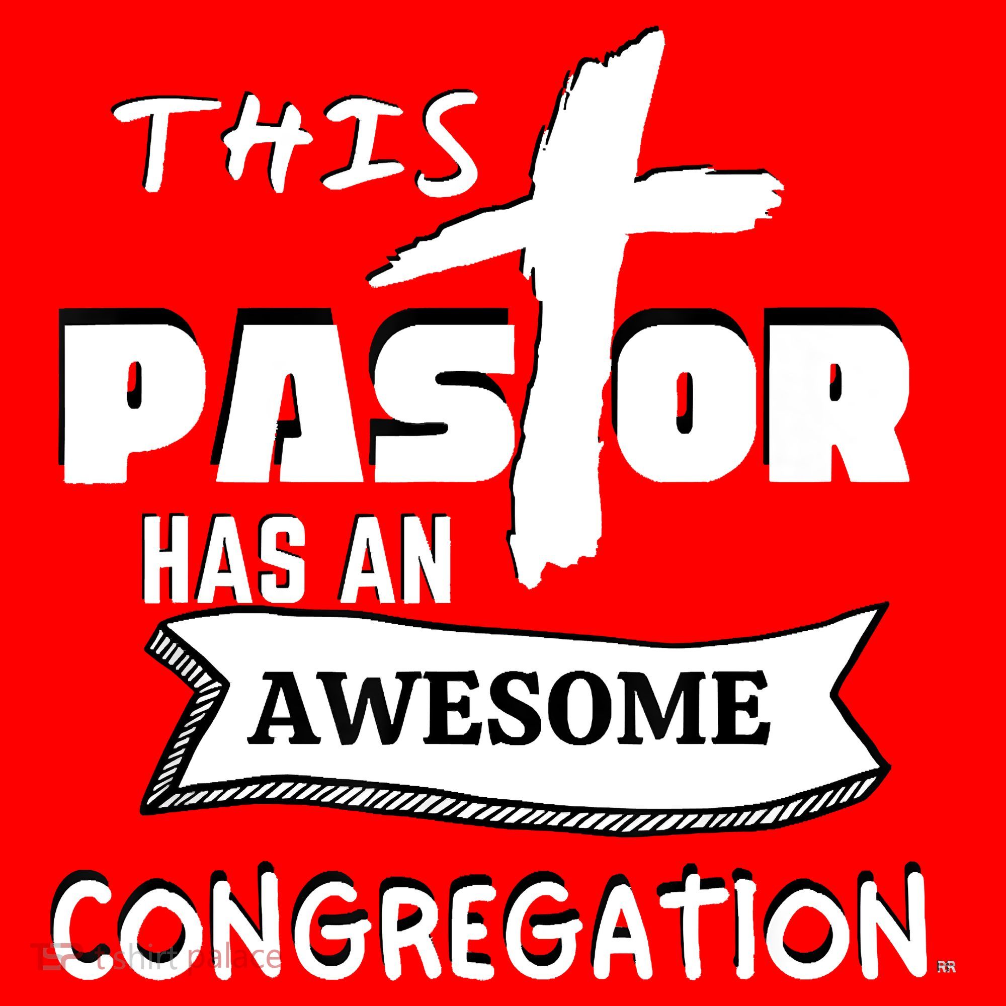 THIS PASTOR HAS AN AWESOME CONGREGATION Pastor Gift Santa Hat