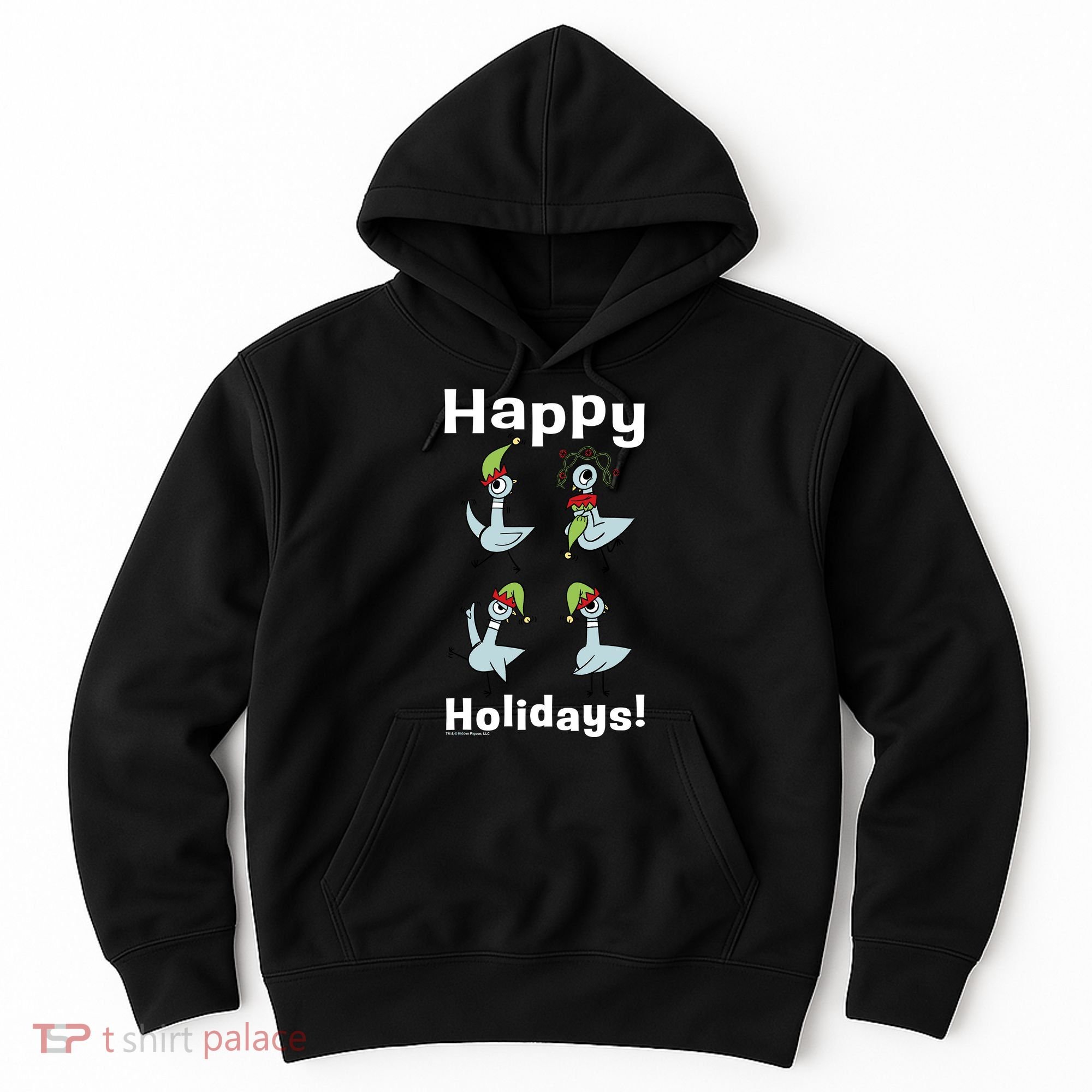 The Pigeon Happy Holidays Christmas Pigeon Hoodie