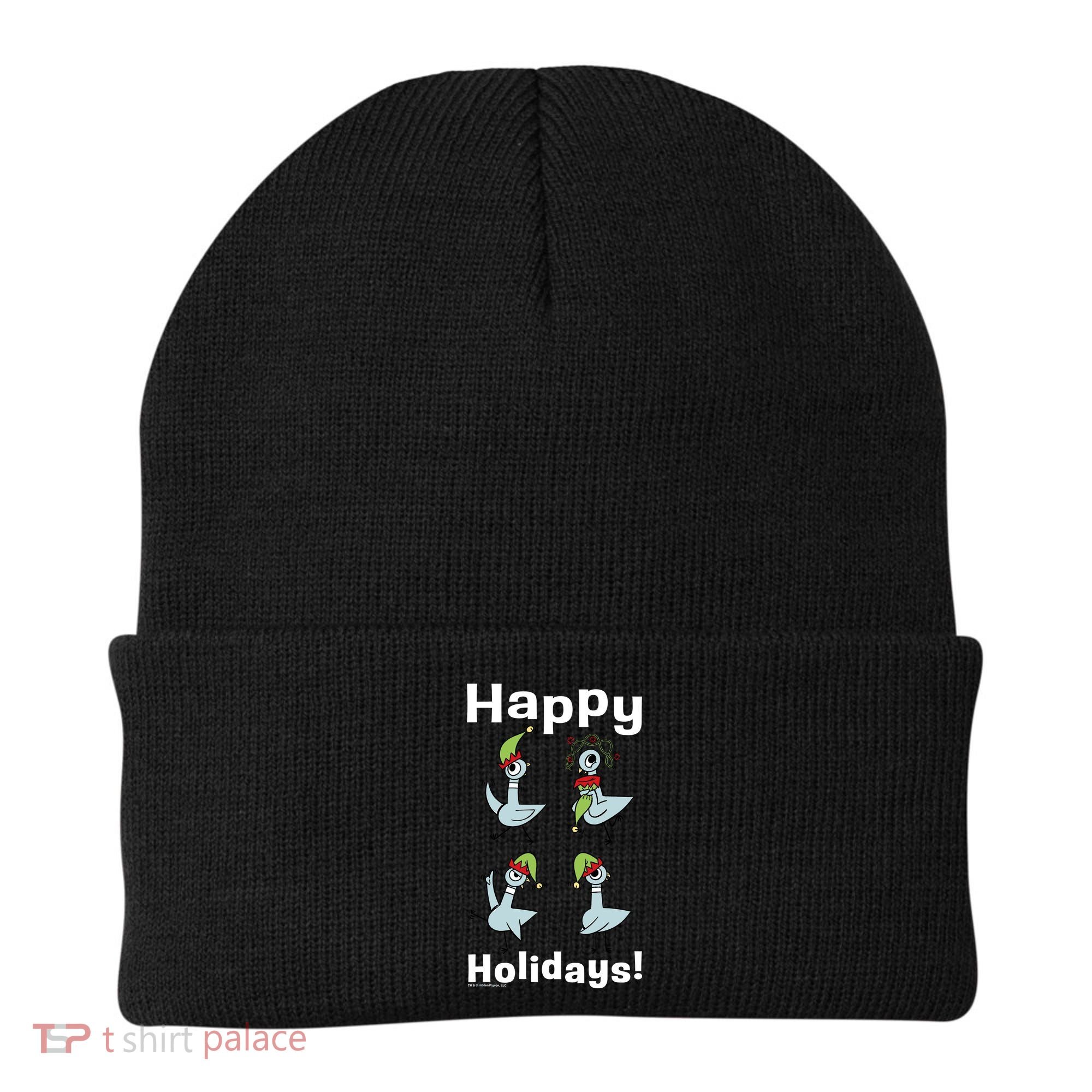 The Pigeon Happy Holidays Christmas Pigeon Beanie