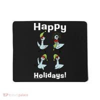 The Pigeon Happy Holidays Christmas Pigeon Mousepad thumb 0