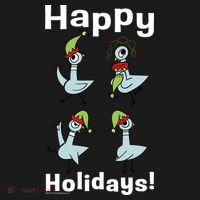 The Pigeon Happy Holidays Christmas Pigeon Ornament thumb 1