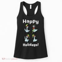The Pigeon Happy Holidays Christmas Pigeon Women's Tank Top thumb 0