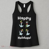 The Pigeon Happy Holidays Christmas Pigeon Women's Tank Top thumb 3