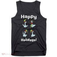 The Pigeon Happy Holidays Christmas Pigeon Tank Top thumb 0