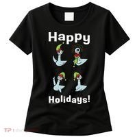 The Pigeon Happy Holidays Christmas Pigeon Women's T-Shirt thumb 0
