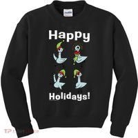 The Pigeon Happy Holidays Christmas Pigeon Kids Sweatshirt thumb 0