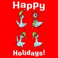 The Pigeon Happy Holidays Christmas Pigeon Santa Hat thumb 1