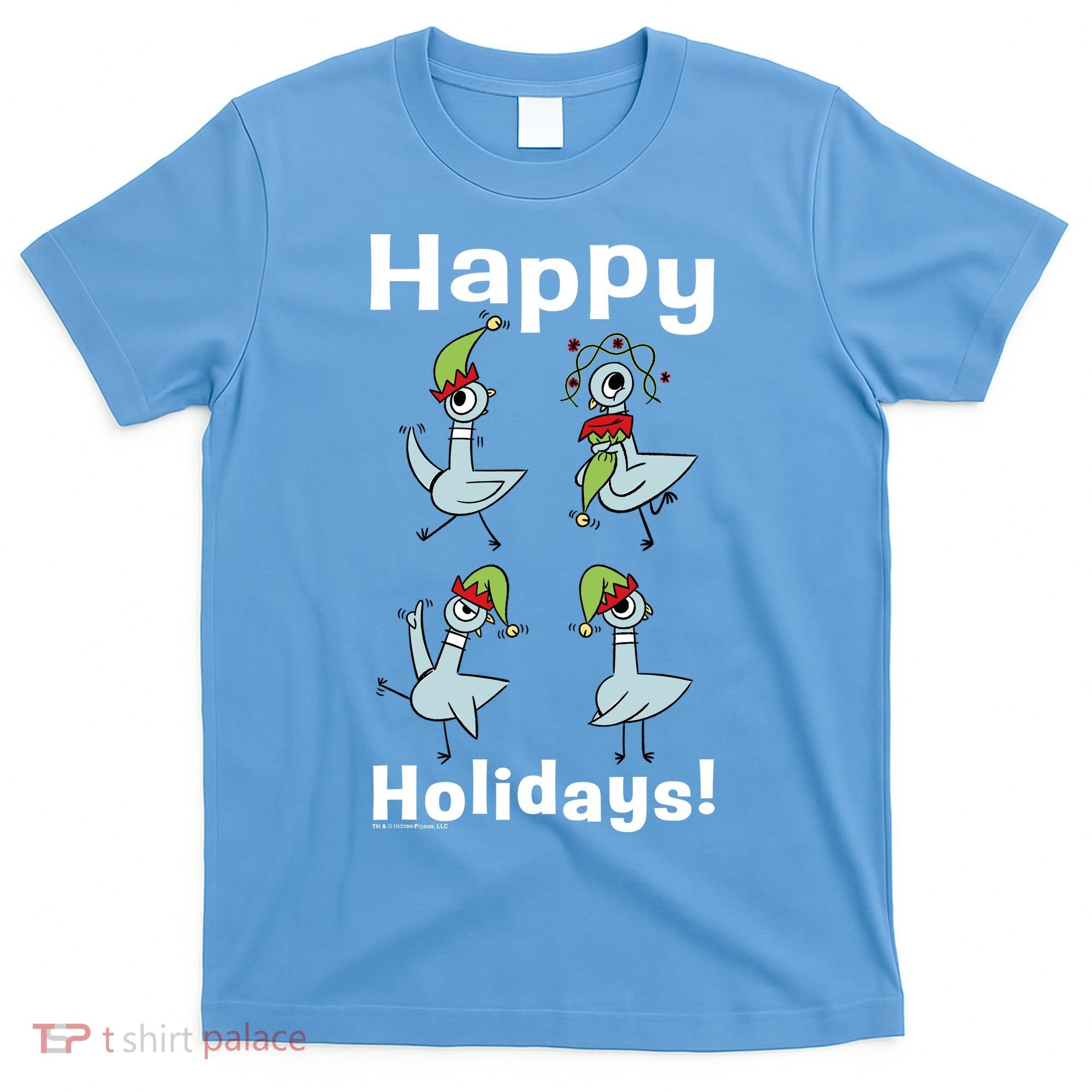 The Pigeon Happy Holidays Christmas Pigeon T-Shirt
