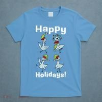 The Pigeon Happy Holidays Christmas Pigeon T-Shirt thumb 4