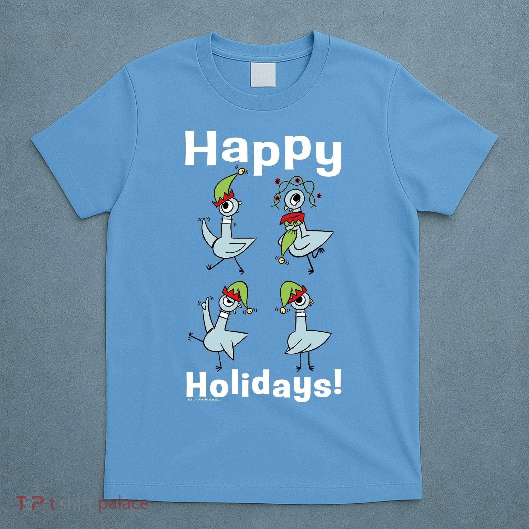 The Pigeon Happy Holidays Christmas Pigeon T-Shirt