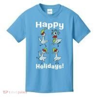 The Pigeon Happy Holidays Christmas Pigeon Kids T-Shirt thumb 0