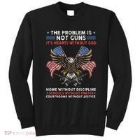 The Problem Is Not Guns ItS Hearts Without God Sweatshirt thumb 0