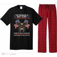 The Problem Is Not Guns ItS Hearts Without God Pajama Set thumb 0