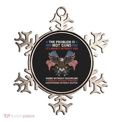 The Problem Is Not Guns ItS Hearts Without God Ornament