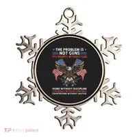 The Problem Is Not Guns ItS Hearts Without God Ornament thumb 0