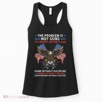The Problem Is Not Guns ItS Hearts Without God Women's Tank Top thumb 0