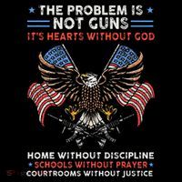 The Problem Is Not Guns ItS Hearts Without God Tank Top thumb 6