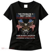 The Problem Is Not Guns ItS Hearts Without God Women's T-Shirt thumb 0