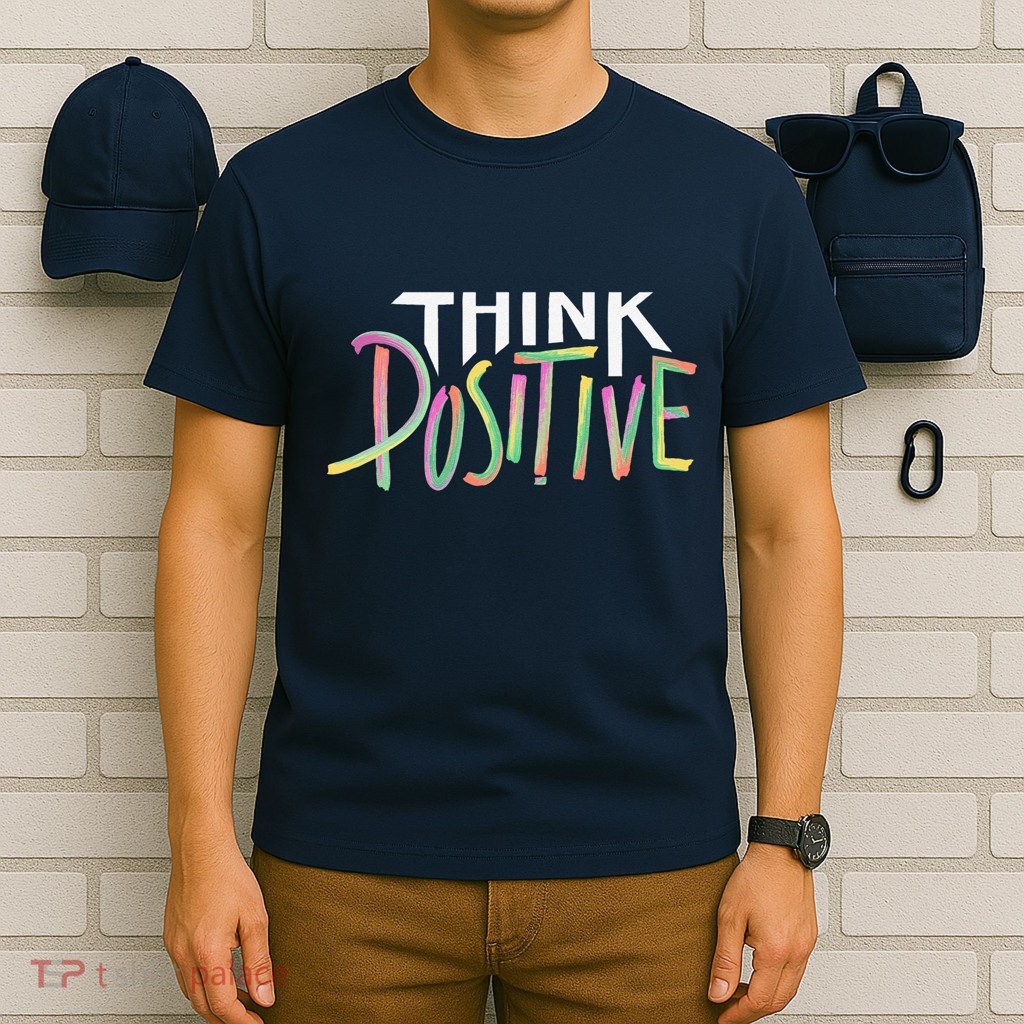 Think Positive Inspirational T-Shirt
