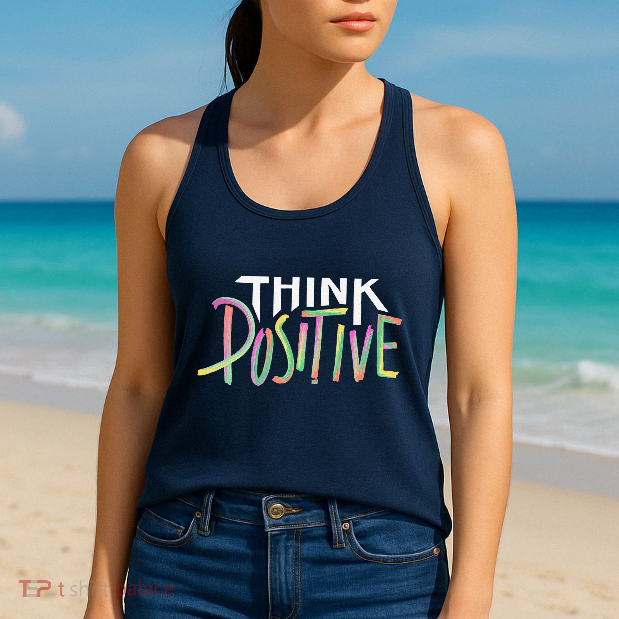 Think Positive Inspirational Women's Tank Top