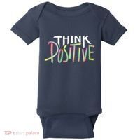Think Positive Inspirational Baby Bodysuit thumb 0