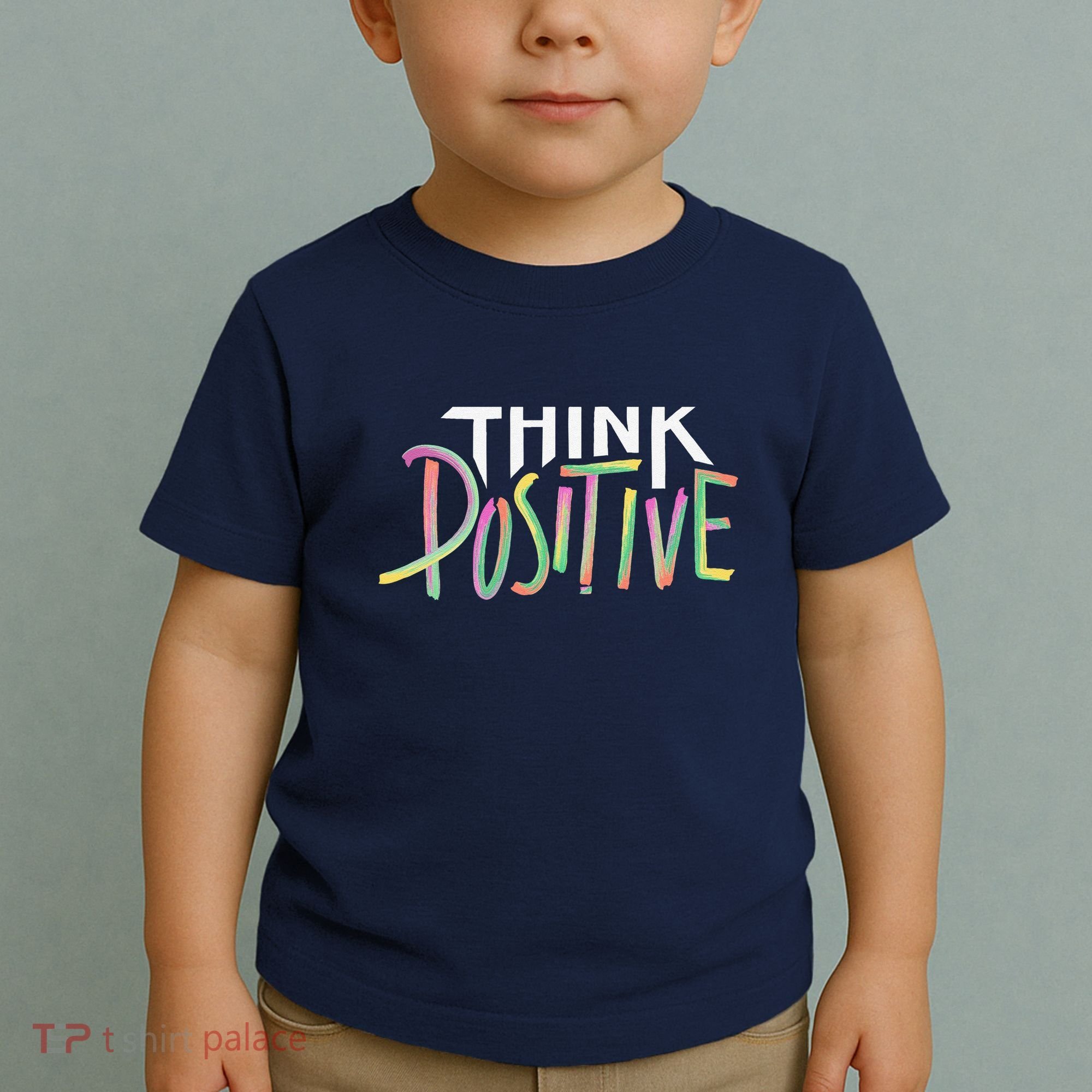 Think Positive Inspirational Toddler T-Shirt