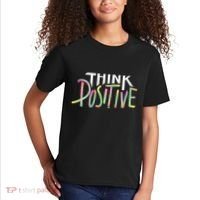 Think Positive Inspirational Kids T-Shirt thumb 2