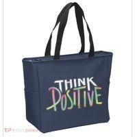 Think Positive Inspirational Tote Bag thumb 2