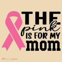 The Pink Is For My Mom Breast Cancer Awareness Tote Bag thumb 4