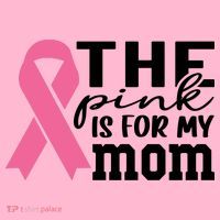 The Pink Is For My Mom Breast Cancer Awareness Coaster thumb 2