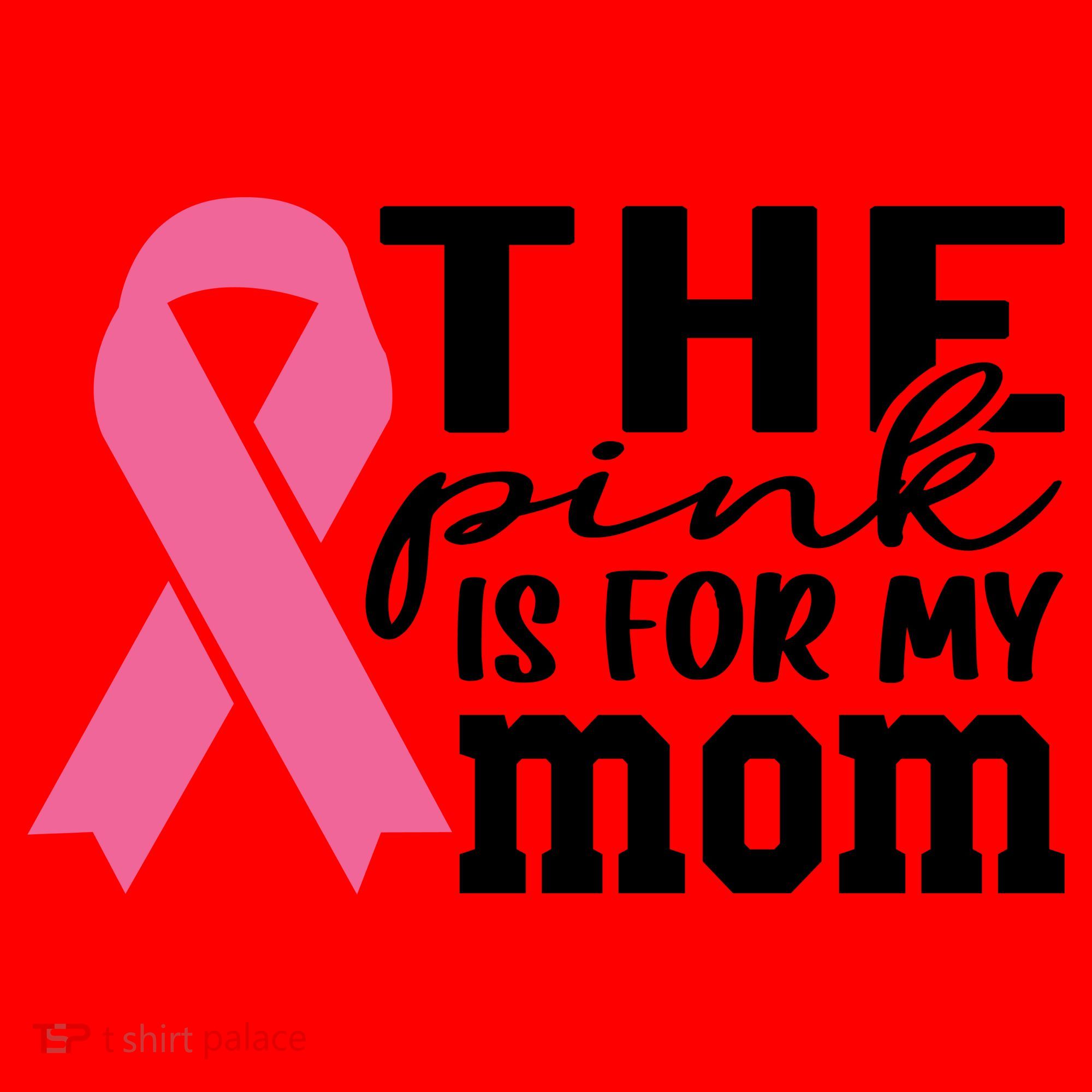 The Pink Is For My Mom Breast Cancer Awareness Santa Hat