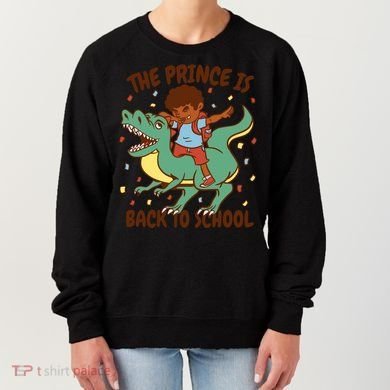 The Prince Is Back To School Dinosaur Dab Women's Sweatshirt
