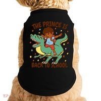 The Prince Is Back To School Dinosaur Dab Doggie Tank thumb 0
