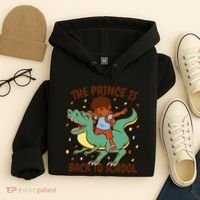 The Prince Is Back To School Dinosaur Dab Hoodie thumb 4
