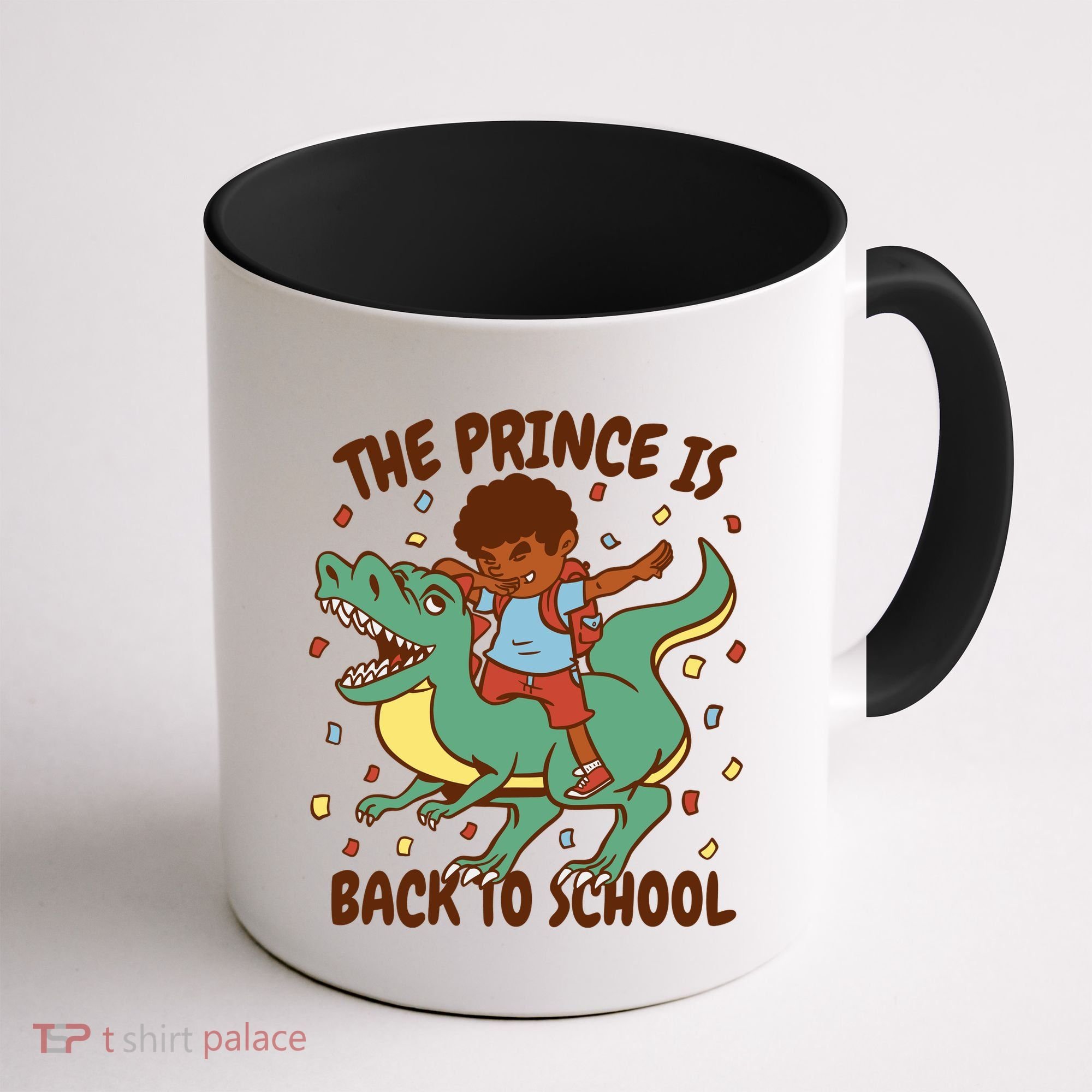 The Prince Is Back To School Dinosaur Dab Coffee Mug