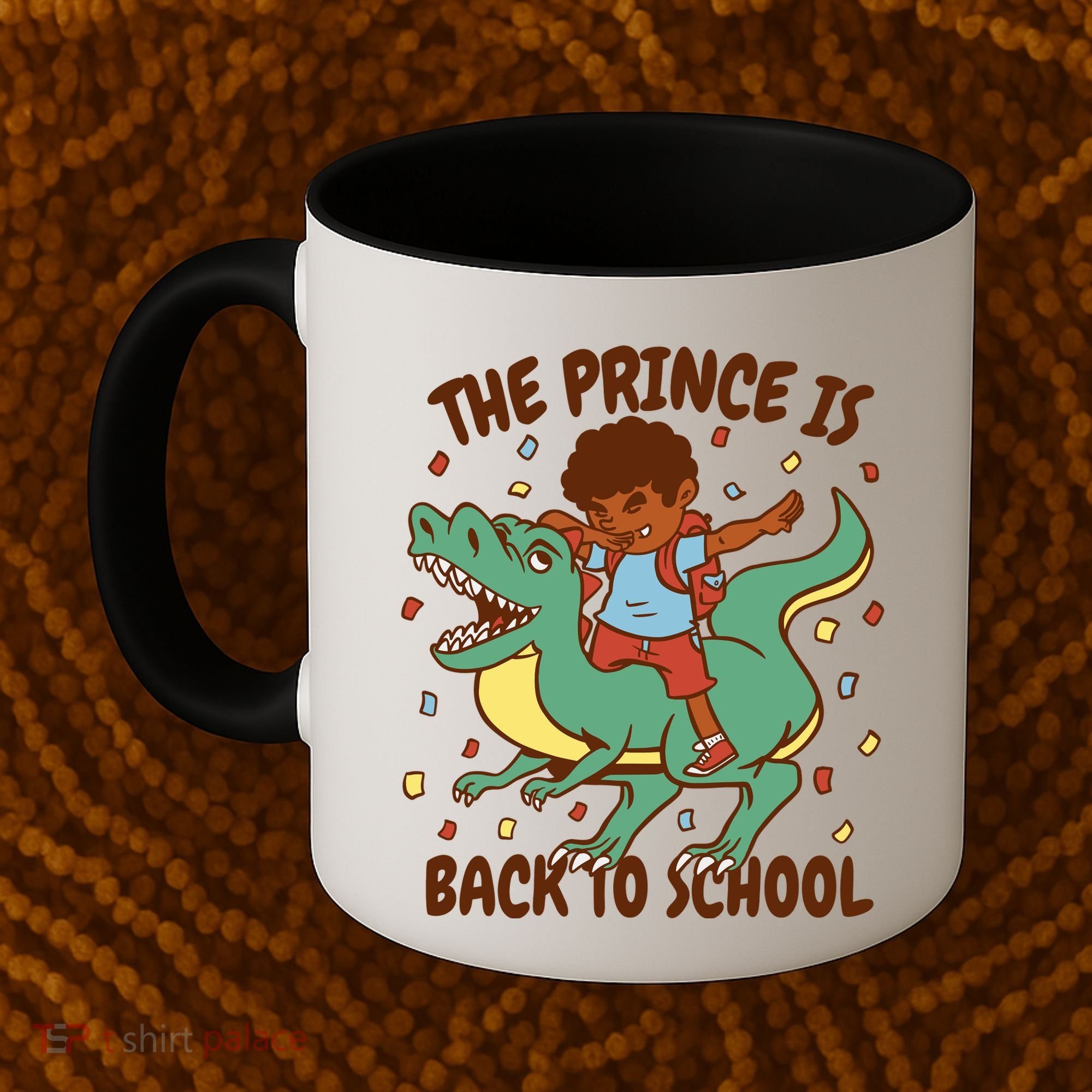 The Prince Is Back To School Dinosaur Dab Coffee Mug