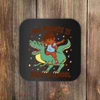 The Prince Is Back To School Dinosaur Dab Coaster thumb 0