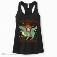 The Prince Is Back To School Dinosaur Dab Women's Tank Top thumb 0