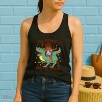 The Prince Is Back To School Dinosaur Dab Women's Tank Top thumb 2
