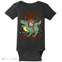 The Prince Is Back To School Dinosaur Dab Baby Bodysuit thumb 0