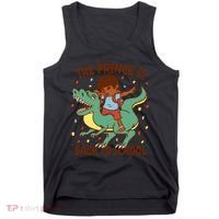 The Prince Is Back To School Dinosaur Dab Tank Top thumb 0