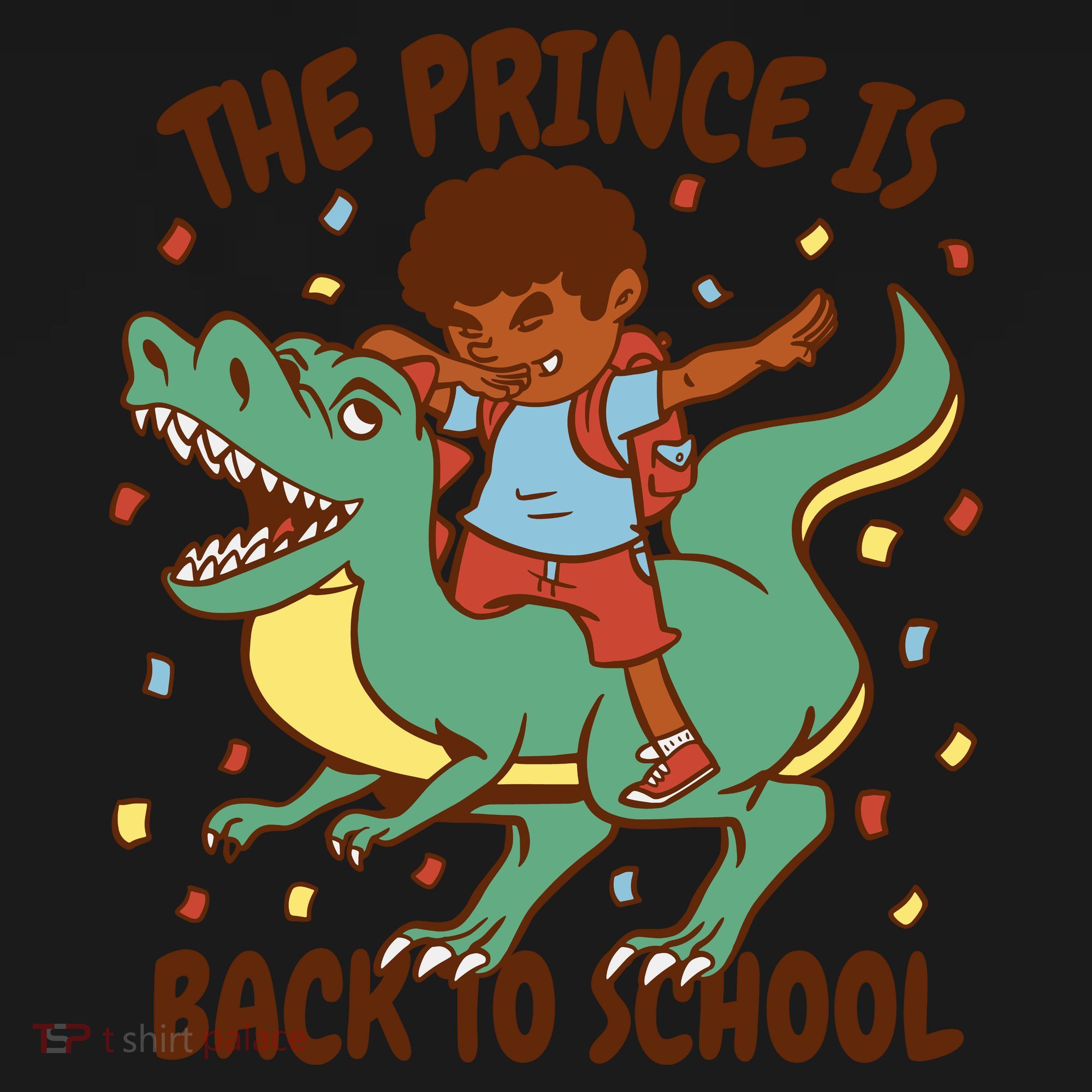 The Prince Is Back To School Dinosaur Dab Women's T-Shirt