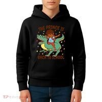 The Prince Is Back To School Dinosaur Dab Kids Hoodie thumb 4