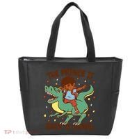 The Prince Is Back To School Dinosaur Dab Tote Bag thumb 0