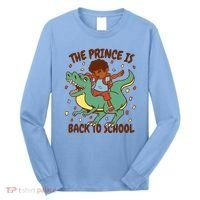 The Prince Is Back To School Dinosaur Dab Long Sleeve Shirt thumb 0
