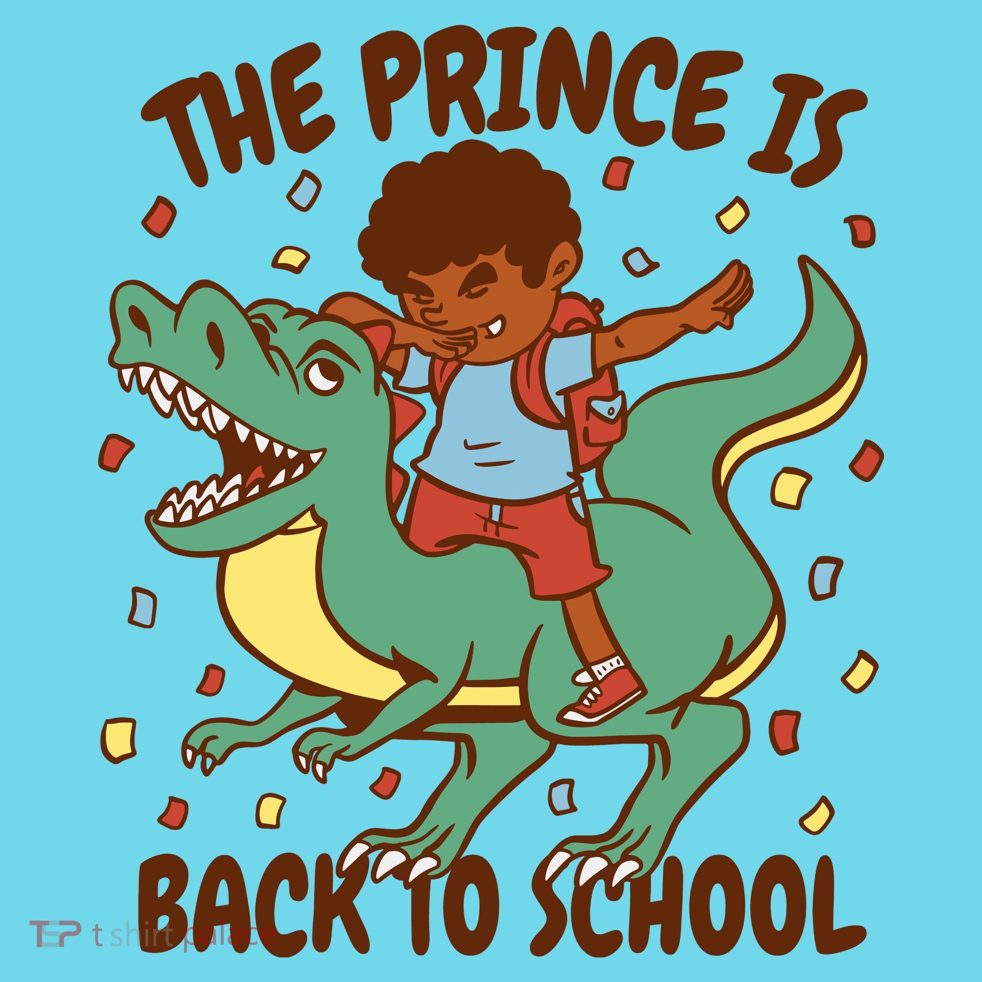 The Prince Is Back To School Dinosaur Dab Long Sleeve Shirt