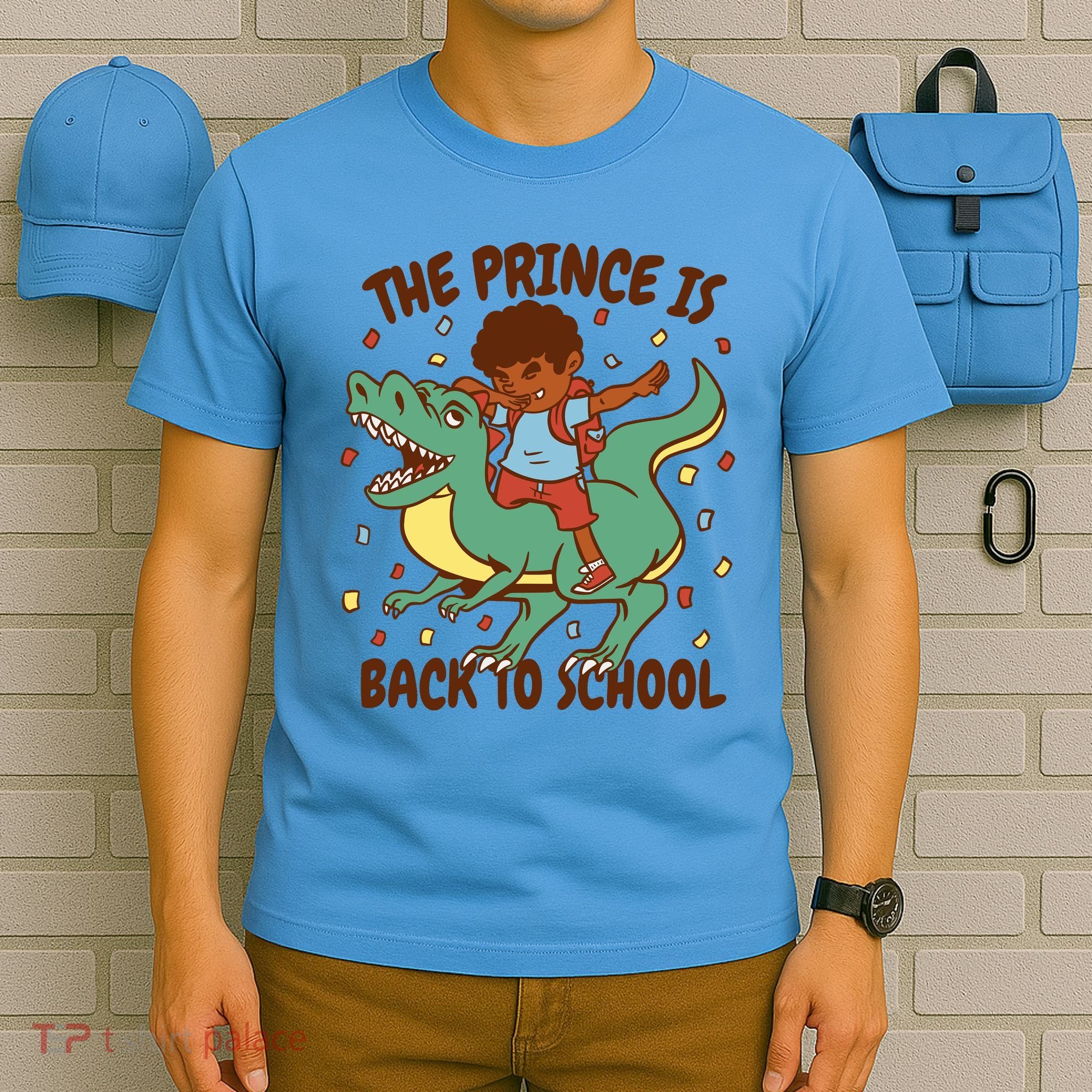 The Prince Is Back To School Dinosaur Dab T-Shirt