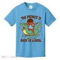 The Prince Is Back To School Dinosaur Dab Kids T-Shirt thumb 0